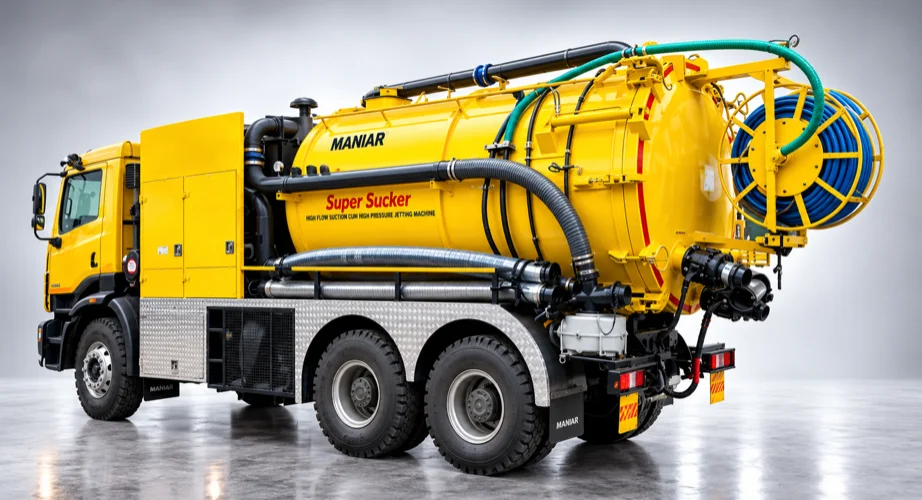 Super Sucker high-flow vacuum truck